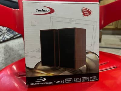 Branded Techno Speakers T-2118 - Crystal Clear Sound - Budget Price