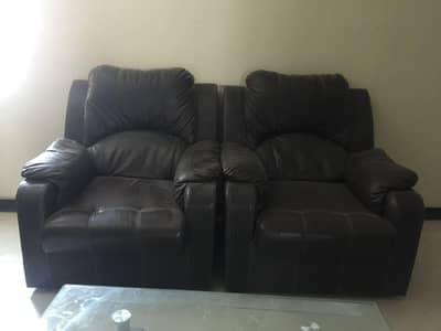 5 seater Sofa set with glass centre table