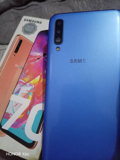 Samsung Mobile A70 6/128  GB dual SIM official PTA approved