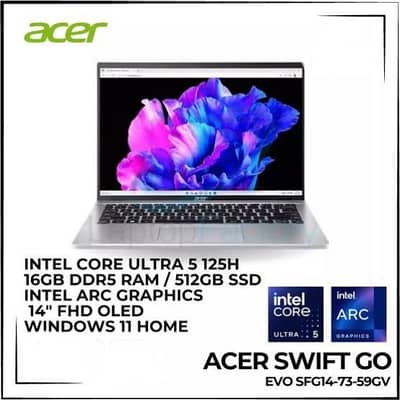 Acer Swift Go 15th Gen Laptops (2.8k Oled Display 90hz )