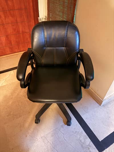 Black Revolving Chair