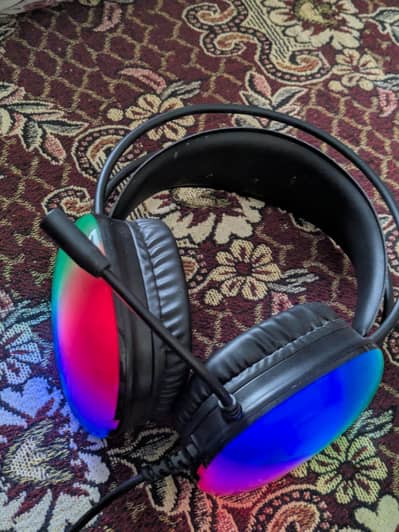  RGB Gaming Headphones with Mic – High Bass Sound for PC & Mobile