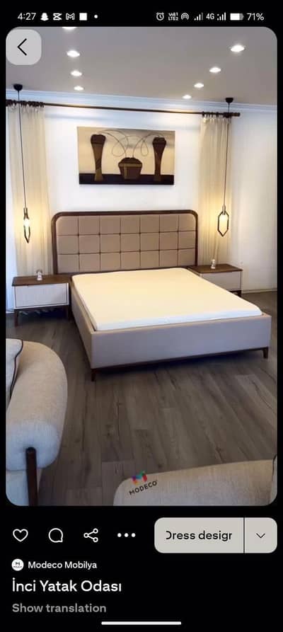 only bed king size and 2 side tables