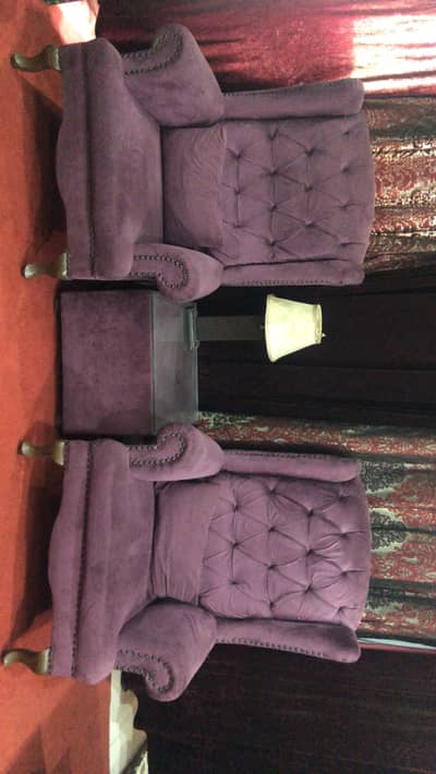 Diwan chair 2 chair with table