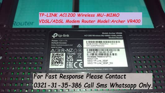tplink archer ac1200mbps dualband router