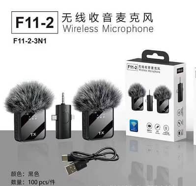 F11 Double MIC ANC + ECHO Mode with Wind Muff Cover.