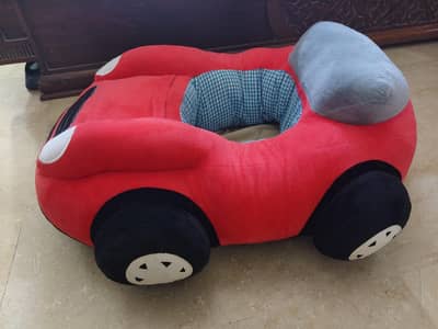 Plush Red Race Car Baby Support Seat / Sofa