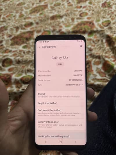 Samsung Mobile S8 Plus