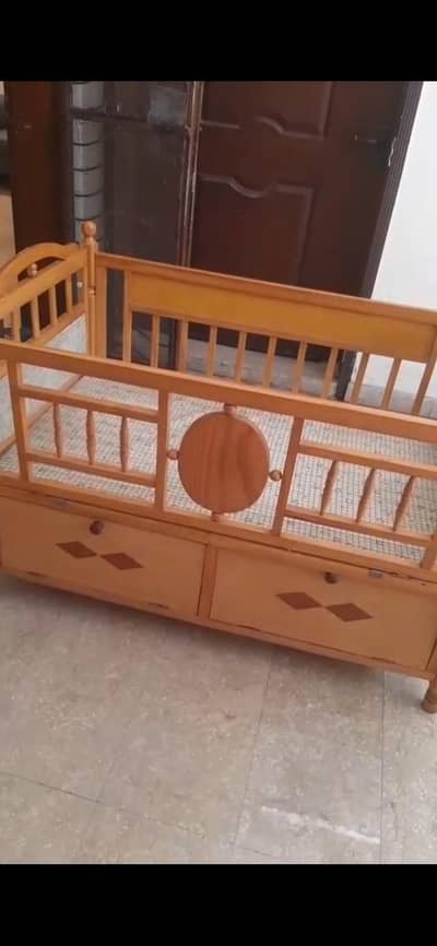 wooden Baby Cot