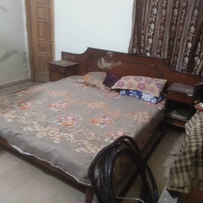 double bed with dressing table and 5 saater sofa