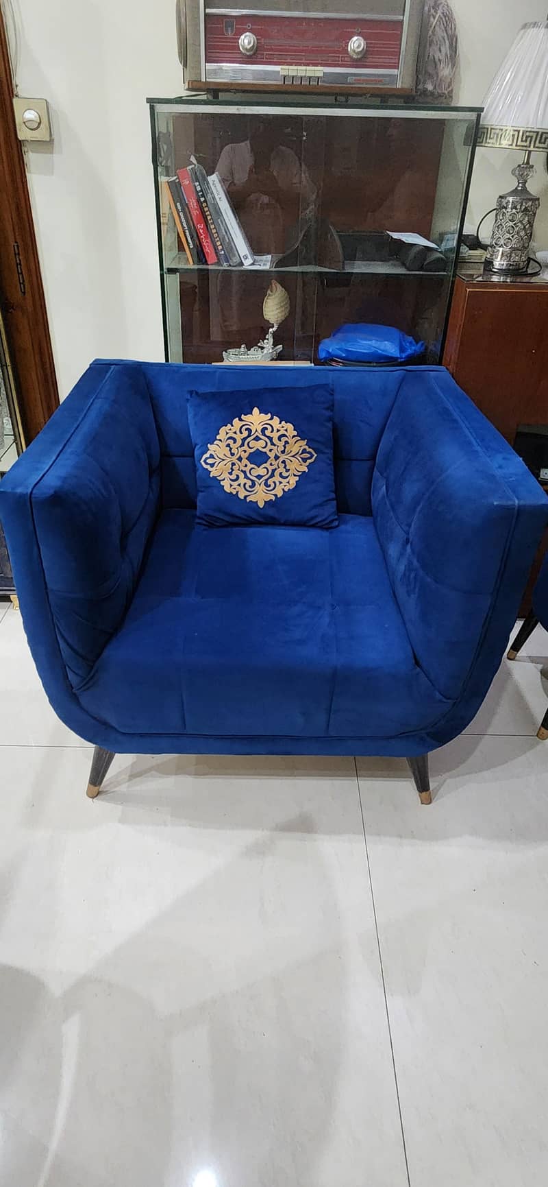 Two sofas 1 seater with table 2