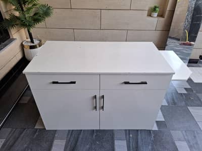 Ironing Stand with Drawers and Cabinets