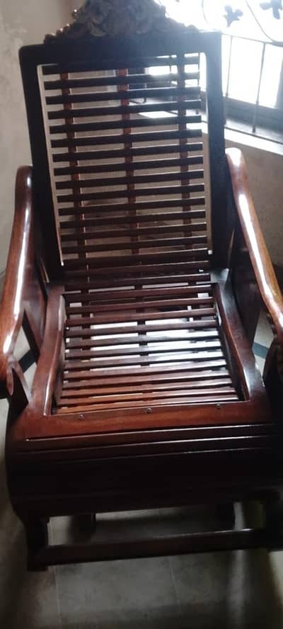 wooden rocking chair