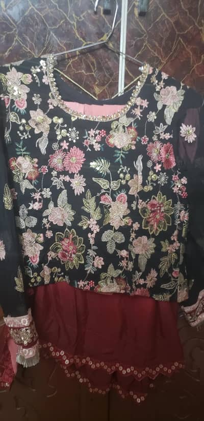 pink contruse saree only 1 time used