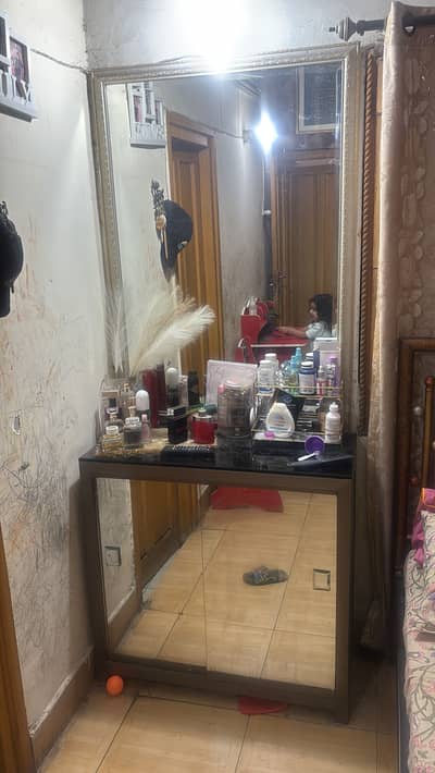 dressing with looking mirror frame