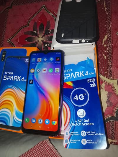 Tecno Spark 4 Lite 2/32 storage Dual SIM PTA official with Box