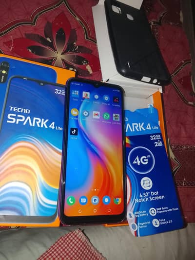 Tecno spark 4 lite 2/32 storage Dual sim official with box
