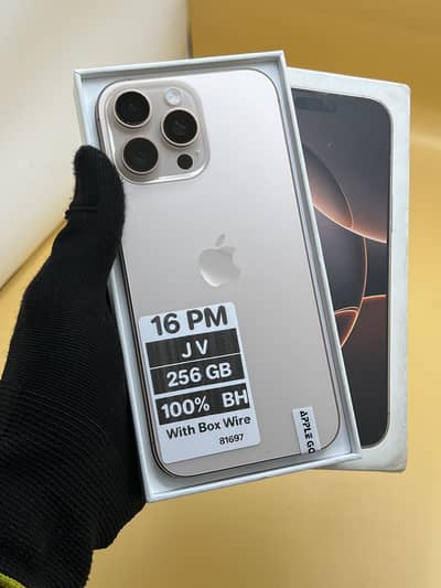 Apple iPhone 16 Pro Max  Jv 256 GB 100% Battery Complet Box