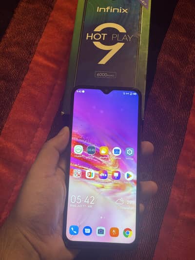 Infinix Hot 9 Play 4gb ram/64gb storage 6000mh battery 13mp back cam