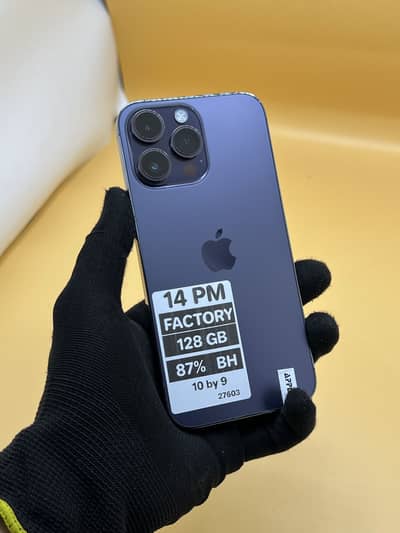 Apple iPhone 14 Pro Max 128 Factory unlock Non PTA 87% BH
