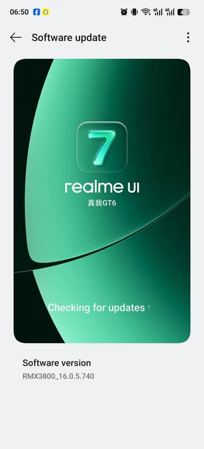 Realme GT 6 chinese version ui7 update pta Approved 12/256