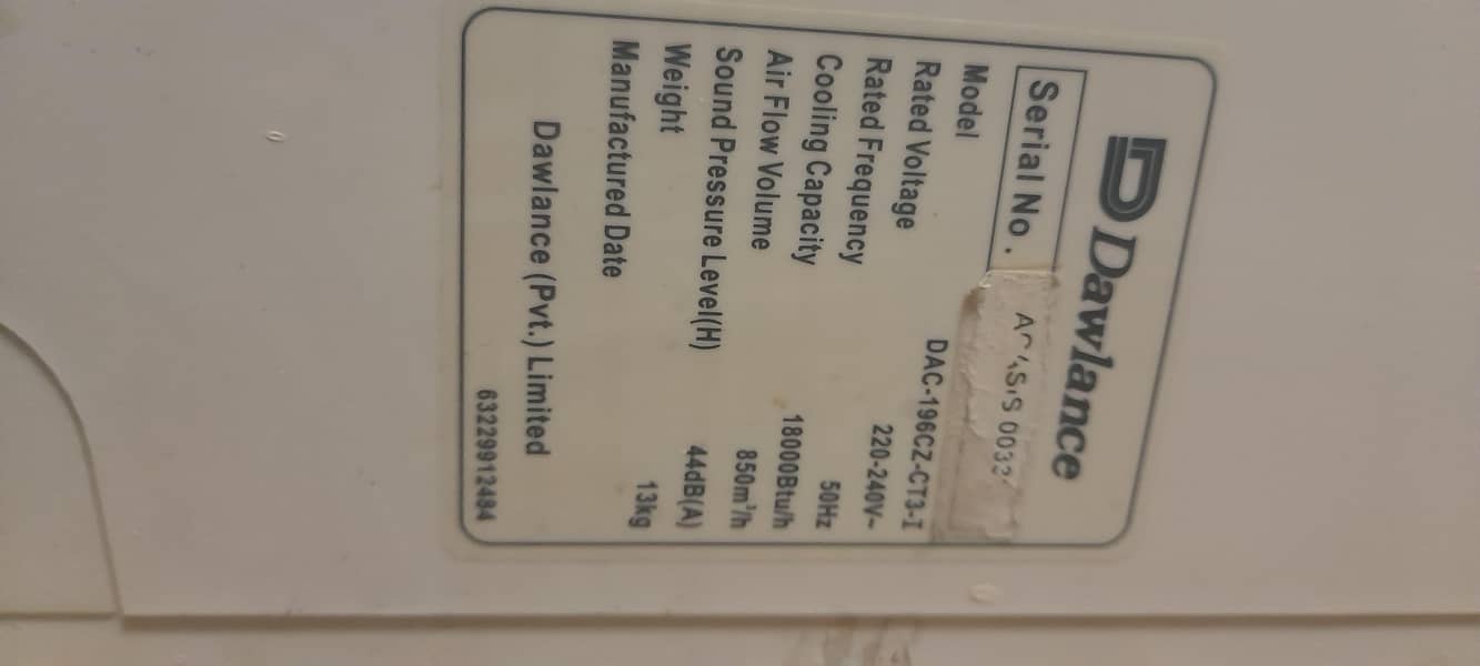 Dawalance split airconditioner 4