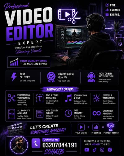 Professional video editing services