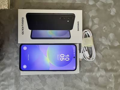 Samsung a36 5g 8gb ram 128 storage glossy black colour 10/10 condit