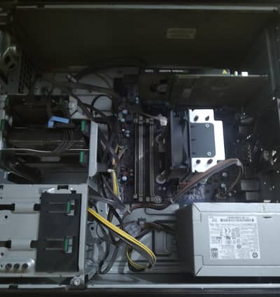 PC with mouse and keyboard with Desktop