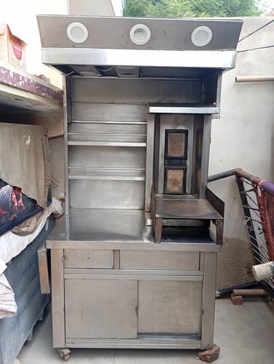 SS Shawarma cabinet with all saman