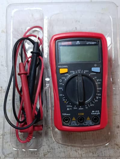 UNI-T UT 33D+ IS A PALM SIZE MULTIMETER WITH NCV FEATHER.
