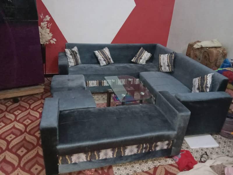 L shape sofa set 1
