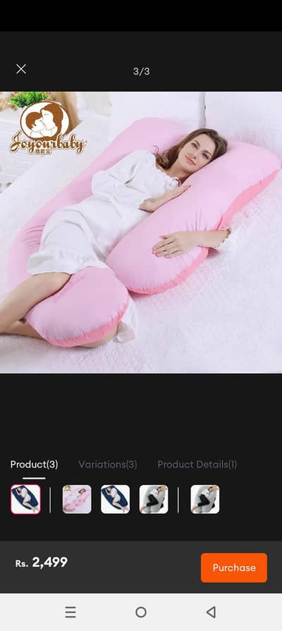 U-Shape Pregnancy Pillow - Full Body Support | COD Mandhi bhaudin