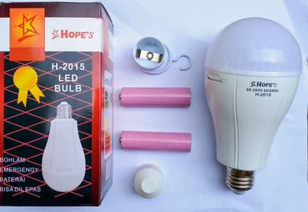 HOPE'S H-2015 Rechargeable LED Emergency Bulb , Double Batter