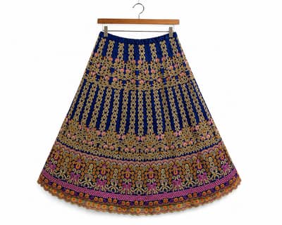 Royal Blue Printed Lehenga for Women |