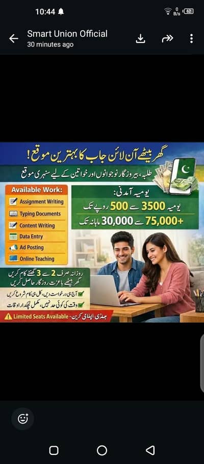 Online work/ Home work