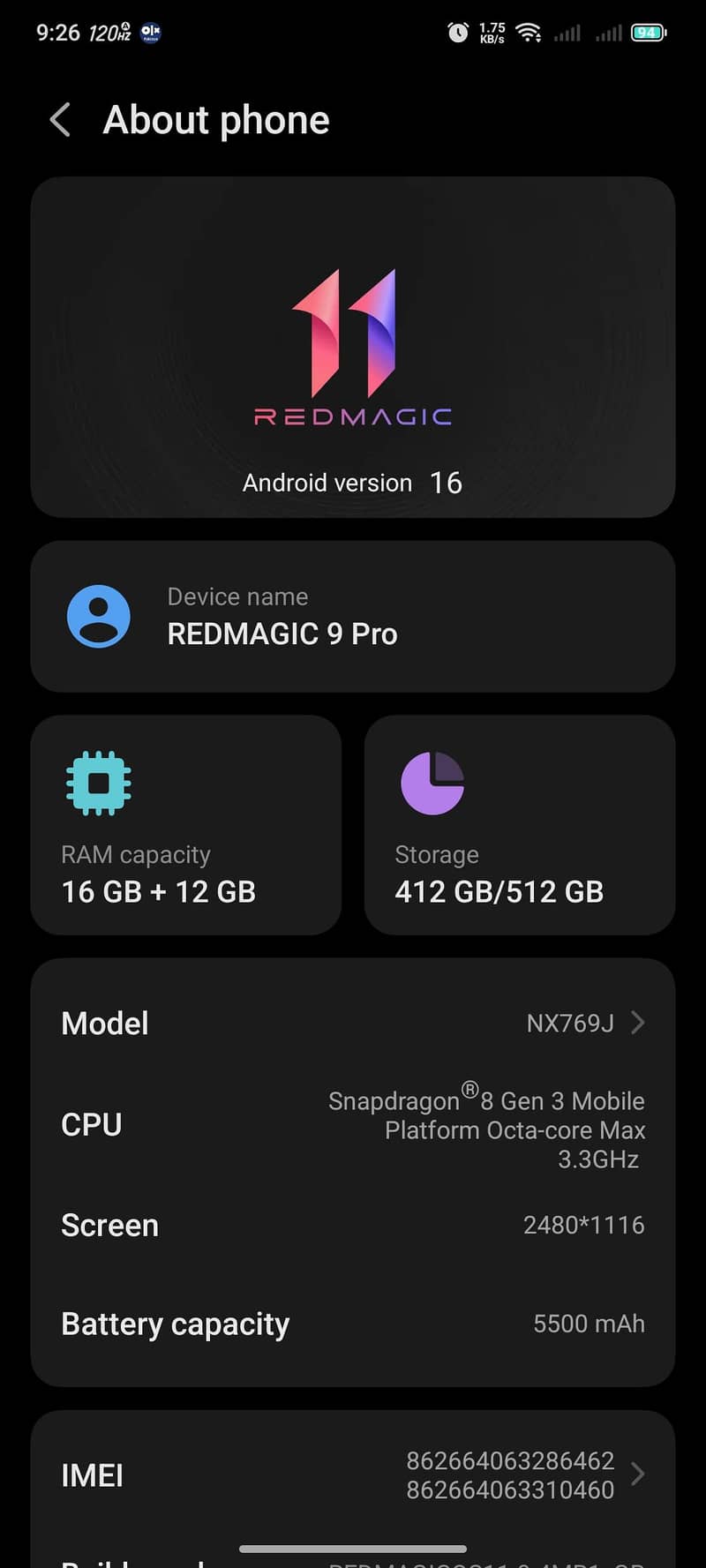 redmagic 9 pro 6