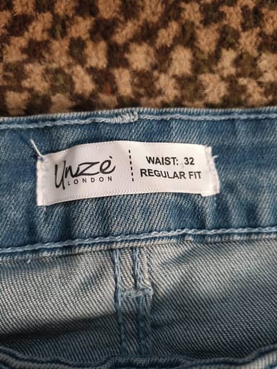 Brand New Jeans 32 size Regular Fit/ Unze London