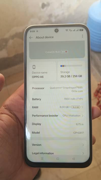 oppo a6 8/256 10/10 1 day used only