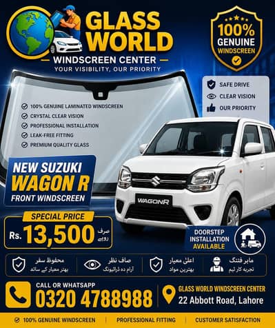 Suzuki wagnor Japnease windscreen windshield door auto glass