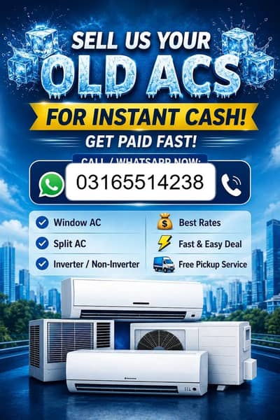 Ac sale purchase / gree ac/window ac/inverter ac/scrap ac /best prices