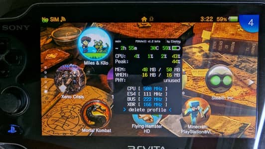 psvita OLED 1000 jailbreak+overclocking