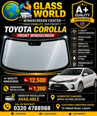 Toyota Corolla Altis Grande windscreen windshield front back screen