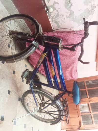 Children & big man cycle