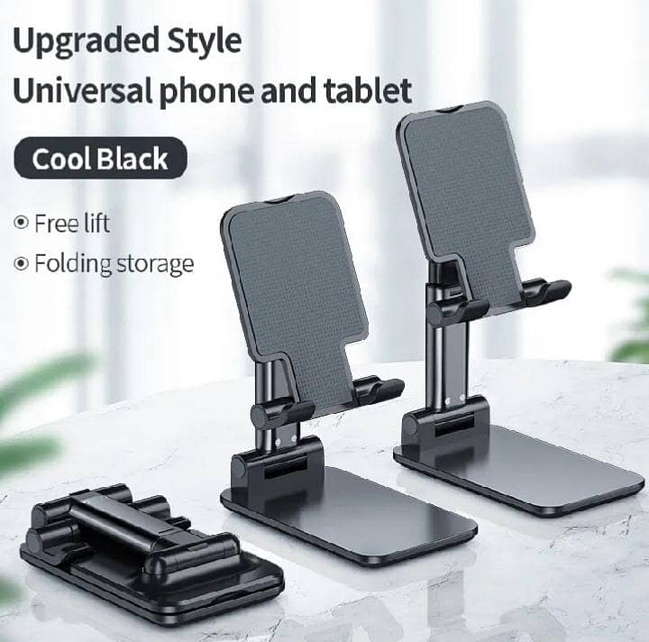 Foldable Mobile Stand 360° Adjustable - تمام موبائل + ٹیبلیٹ 0