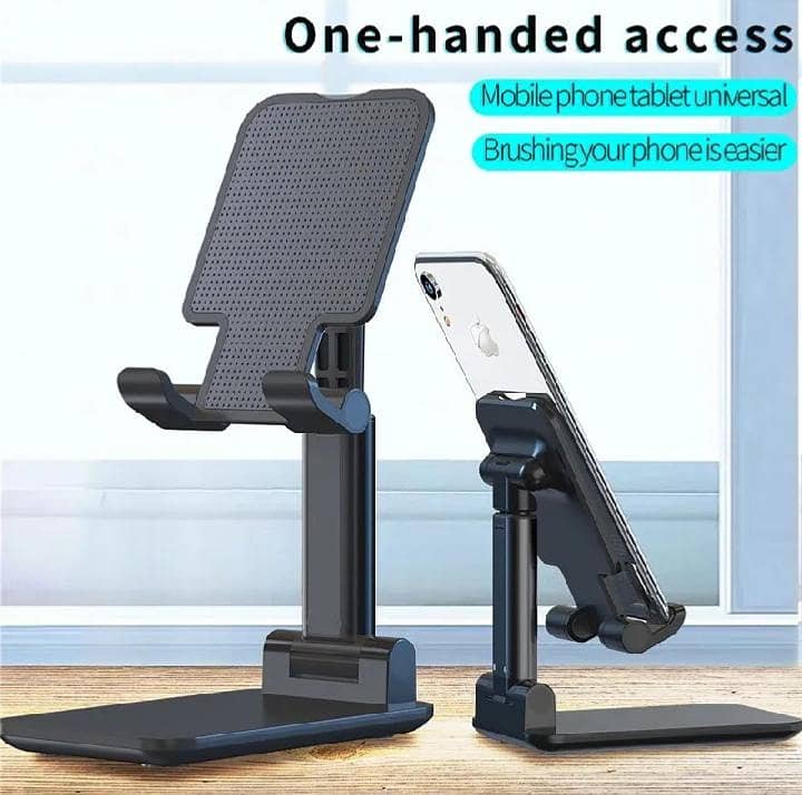 Foldable Mobile Stand 360° Adjustable - تمام موبائل + ٹیبلیٹ 1