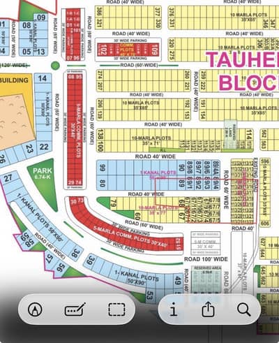 Tauheed Block 1 Kanal Plot For Sale Bahria Town Lahore