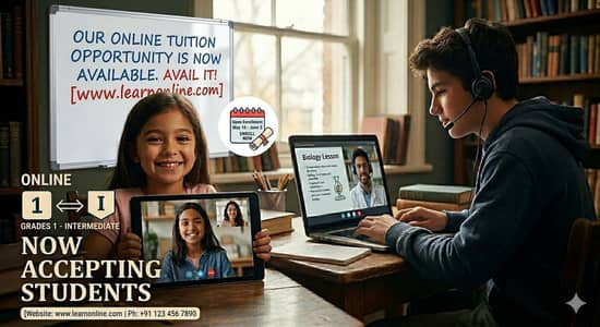 Online tutoring opportunity