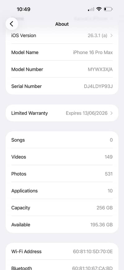 Apple iPhone 16 Pro Max 256 GB PTA approved