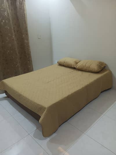 Used Solid Wood Queen Size Bed without Mattress